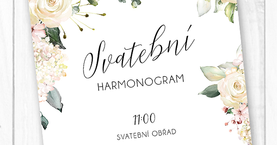 Harmonogram svatebního dne