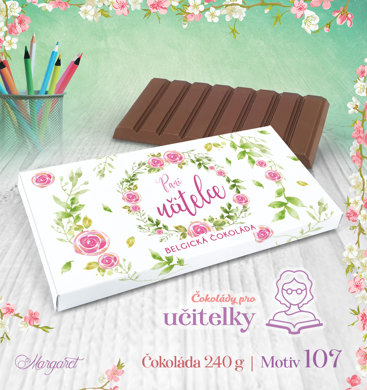 Belgická čokoláda 240 g | Motiv 107