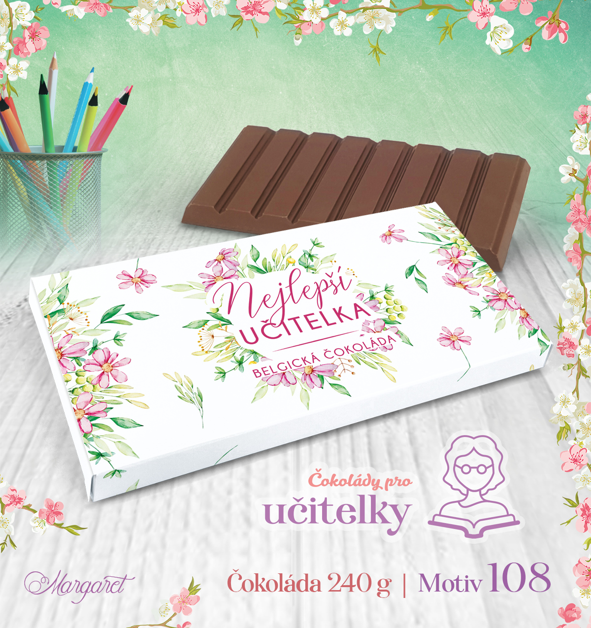 Belgická čokoláda 240 g | Motiv 108