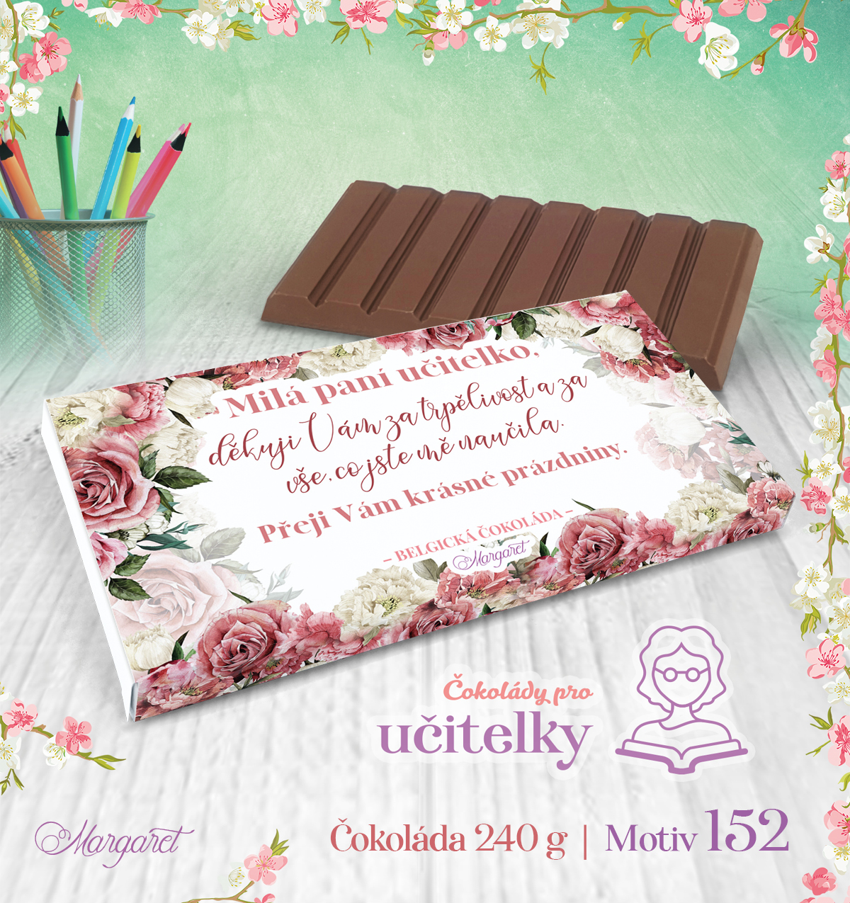 Belgická čokoláda 240 g | Motiv 152