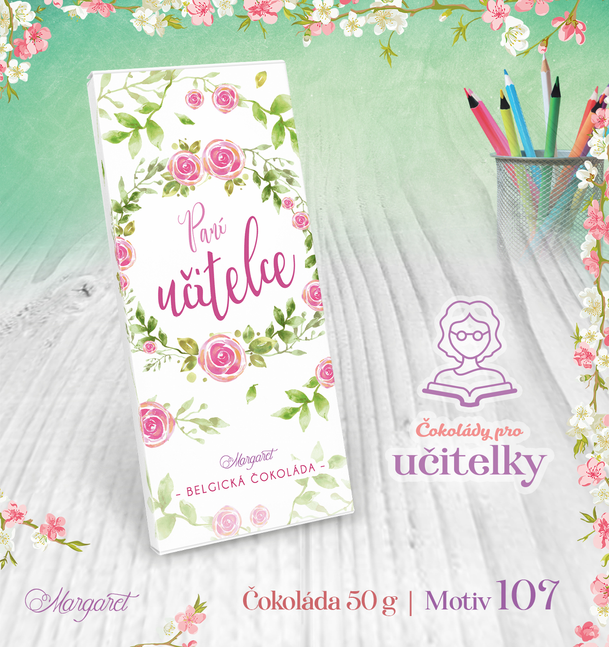 Belgická čokoláda 50 g | Motiv 107