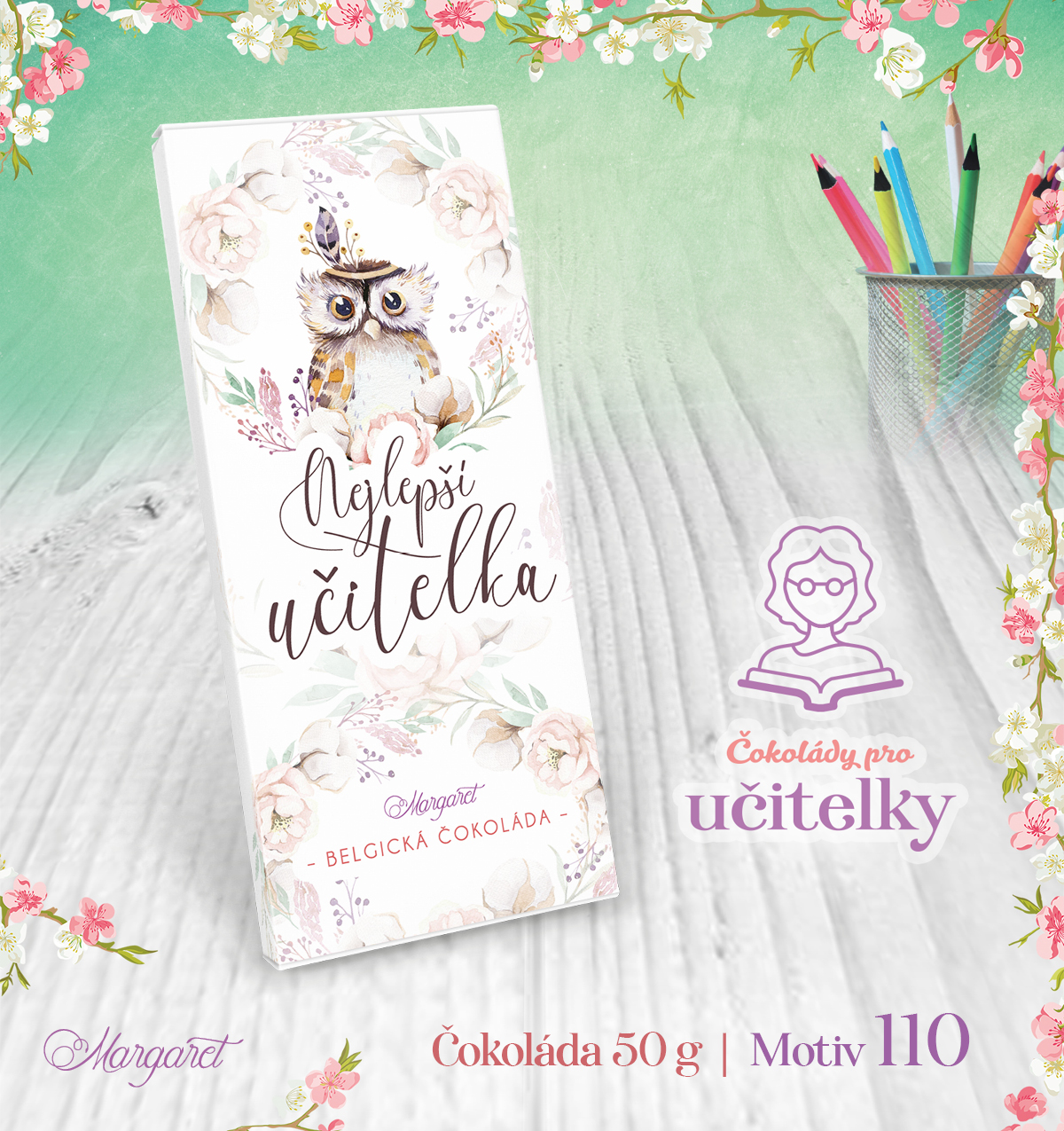 Belgická čokoláda 50 g | Motiv 110