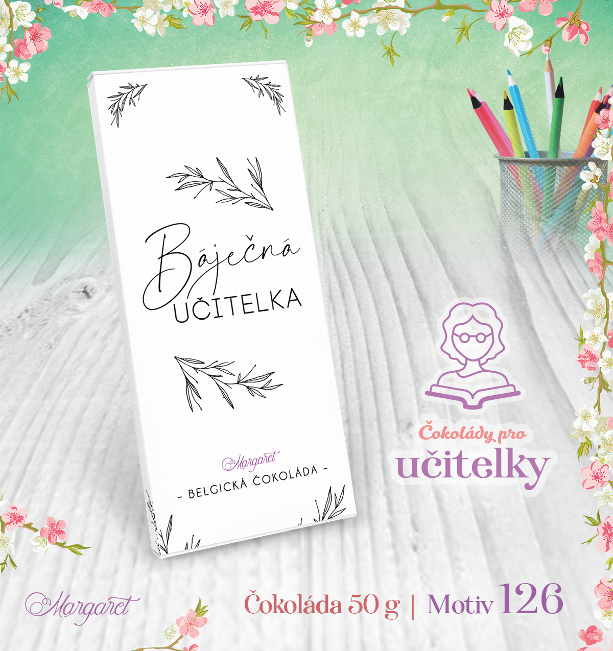 Belgická čokoláda 50 g | Motiv 126