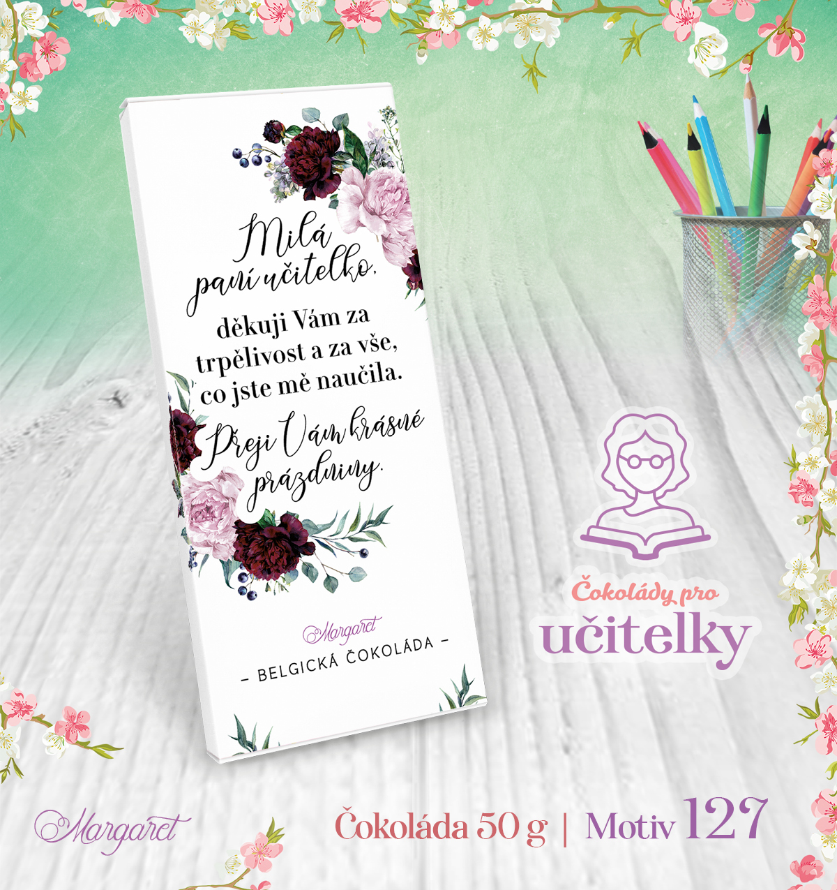 Belgická čokoláda 50 g | Motiv 127