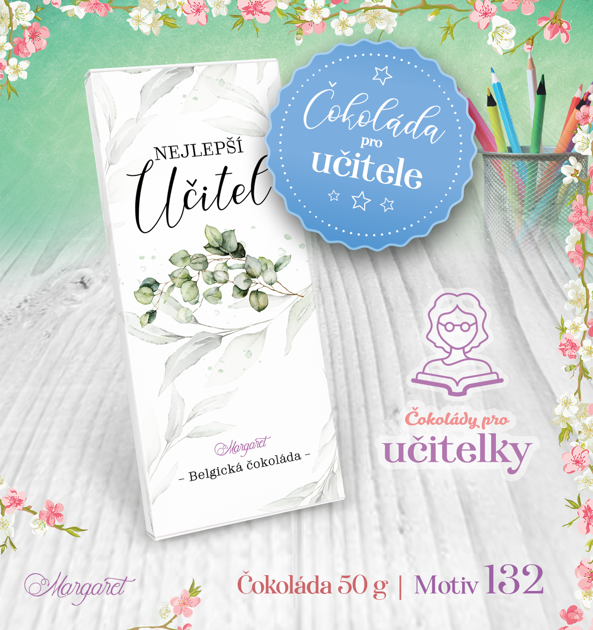 Belgická čokoláda 50 g | Motiv 132