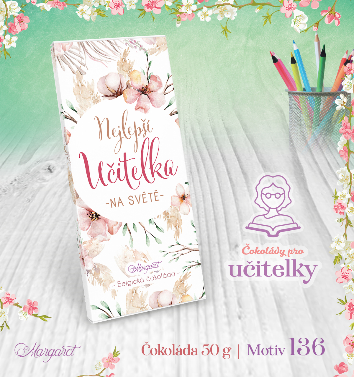 Belgická čokoláda 50 g | Motiv 136