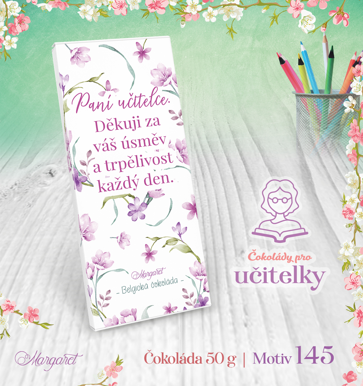 Belgická čokoláda 50 g | Motiv 145