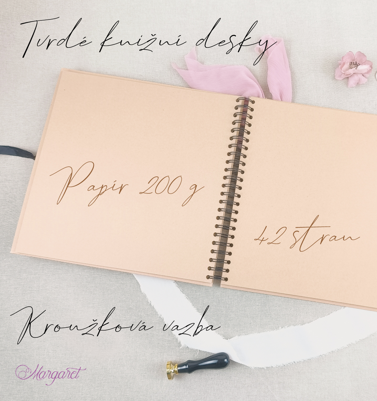 Svatební kniha 30×30 | Kraft