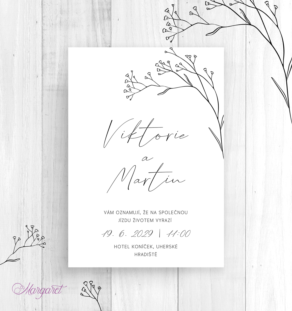 Svatební oznámení A6 | SK31