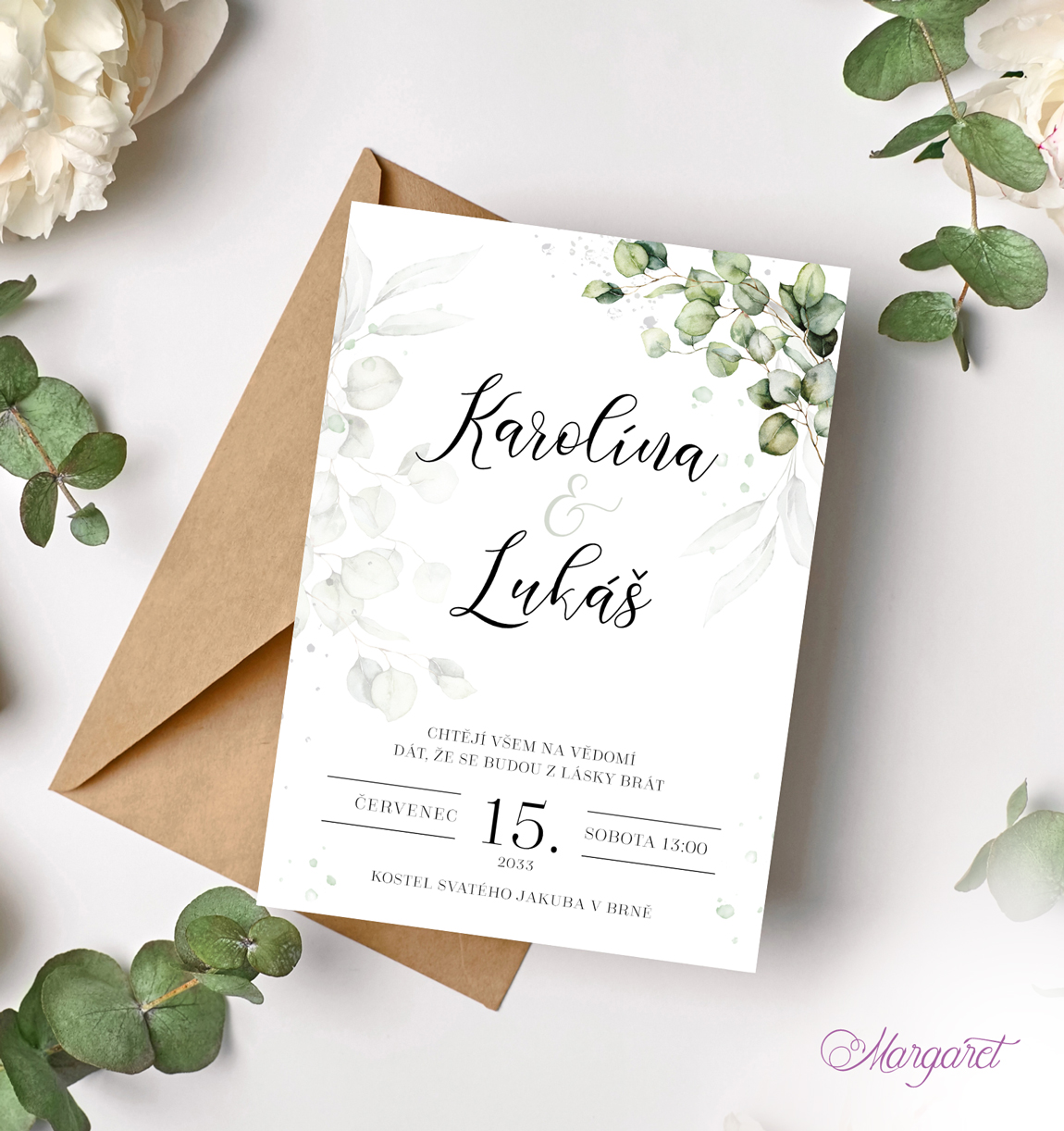 Svatební oznámení A6 Vzorek | SK36