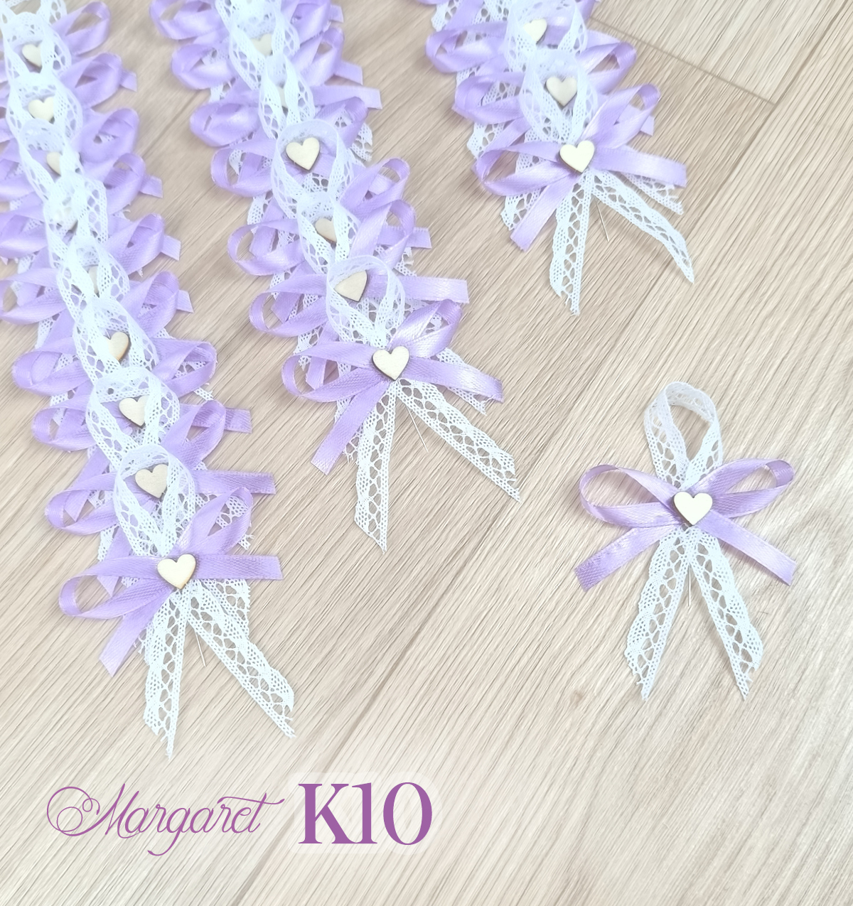 Krajkové svatební vývazky K10 (Lavender)