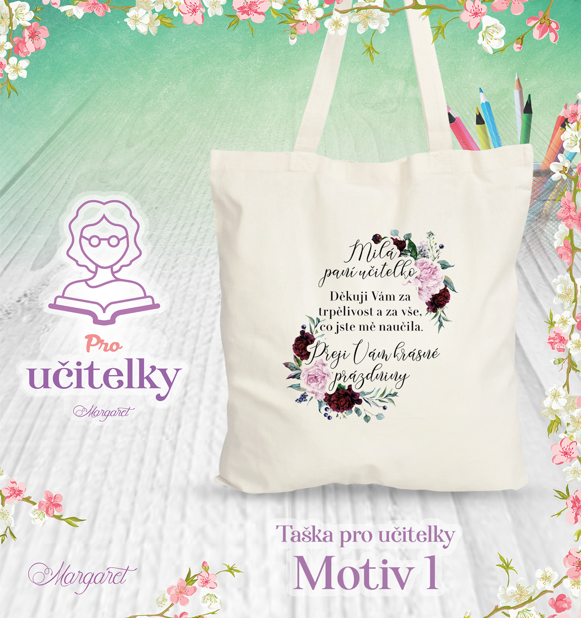 Taška s potiskem – Pro učitelky