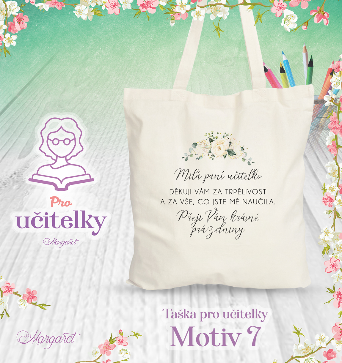 Taška s potiskem – Pro učitelky