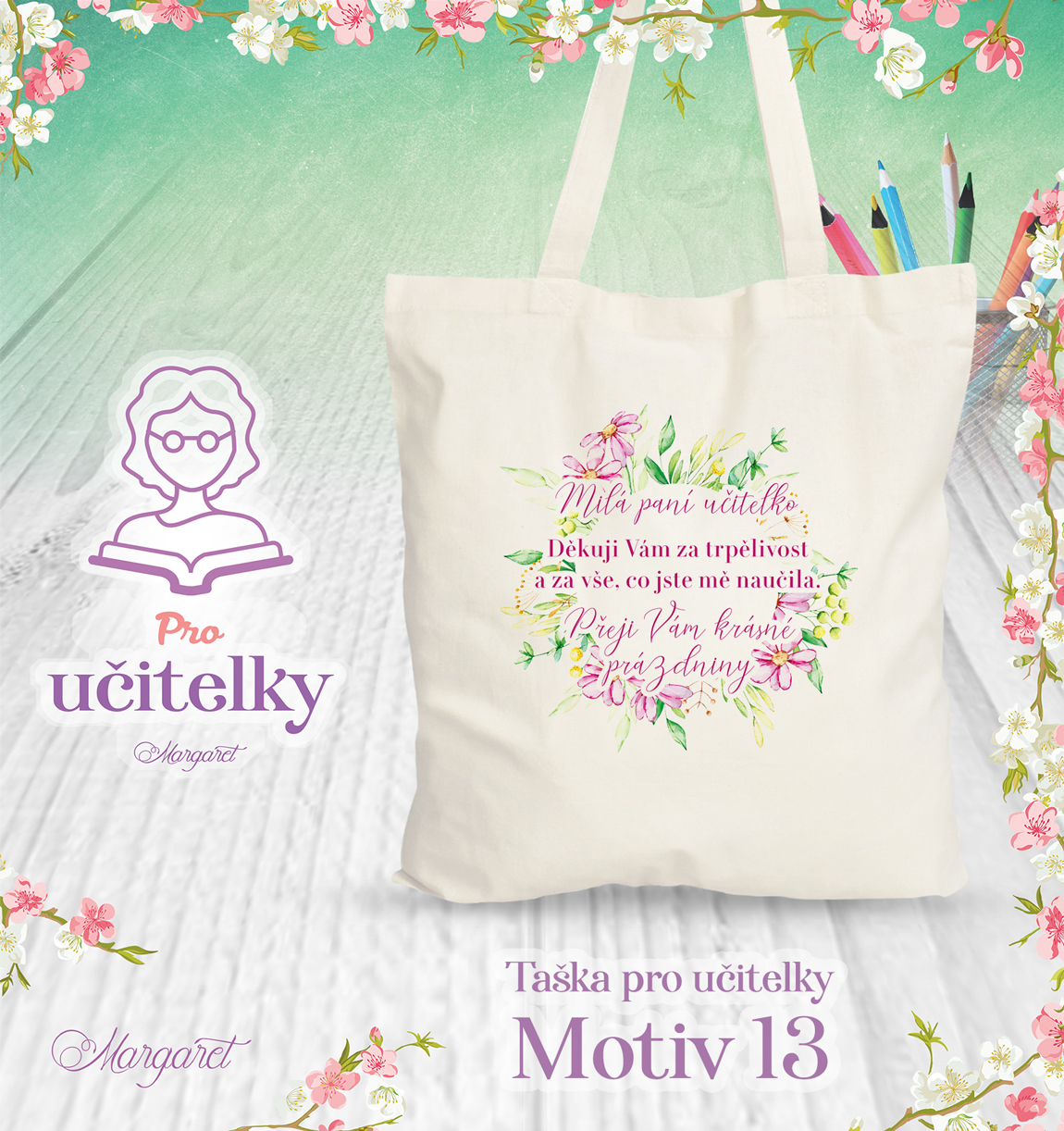 Taška s potiskem – Pro učitelky