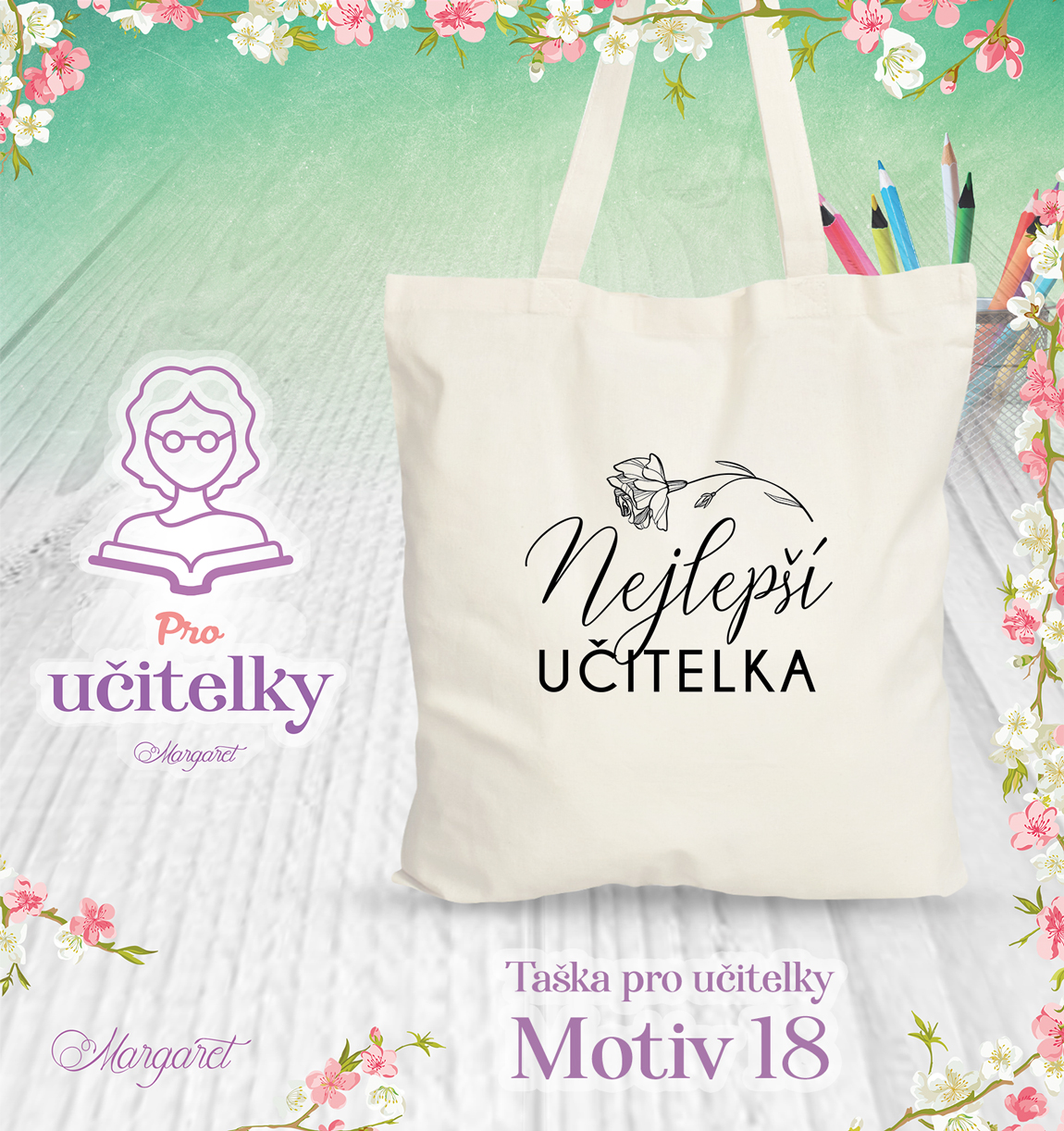Taška s potiskem – Pro učitelky