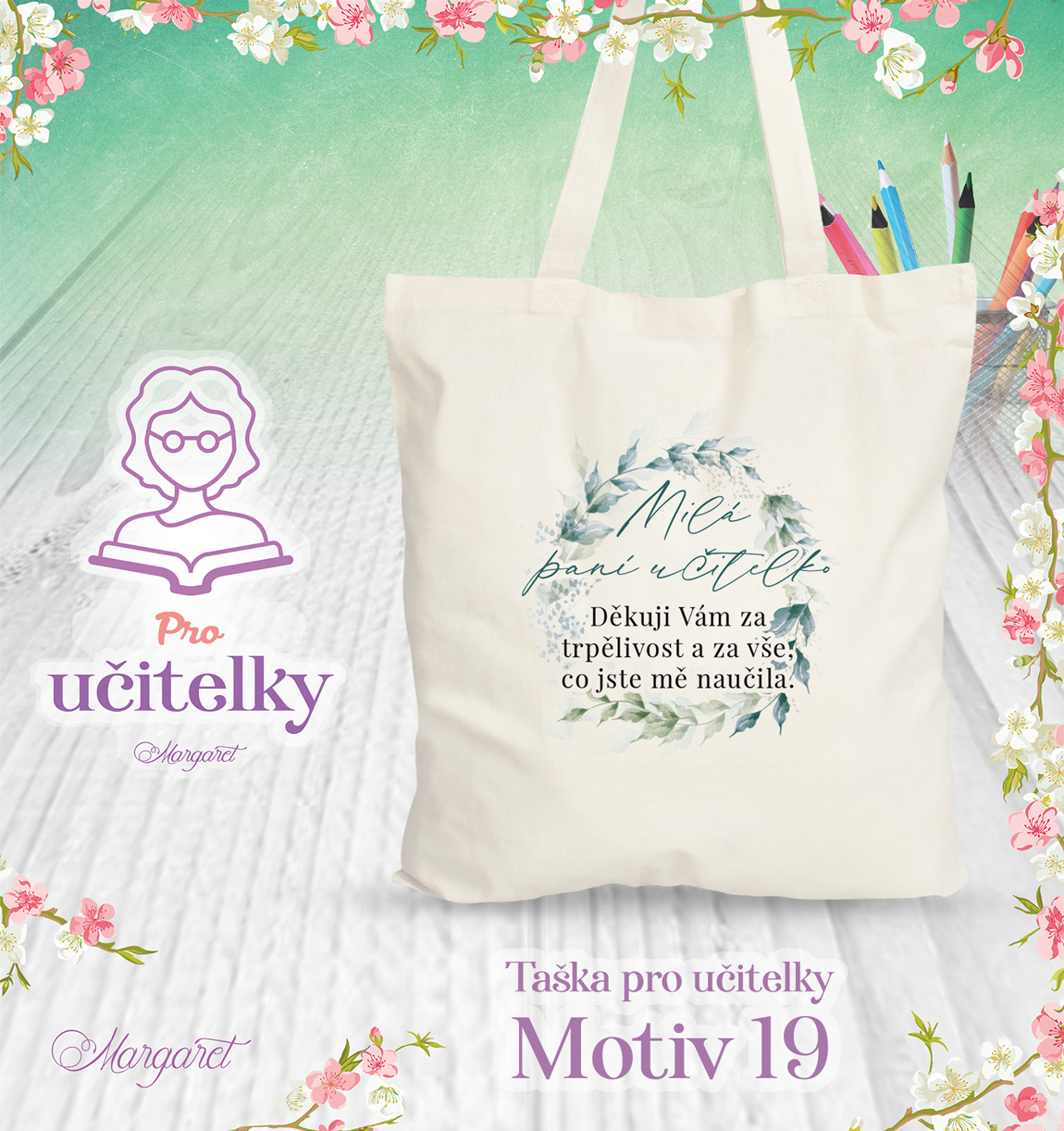 Taška s potiskem – Pro učitelky