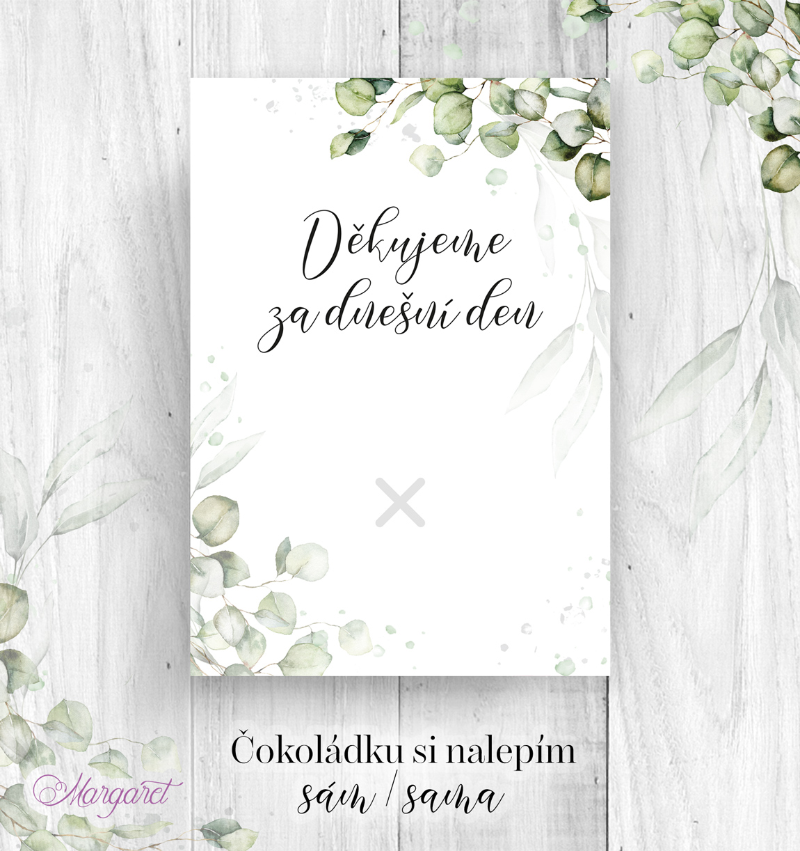 Kartička na čokoládky (BEZ čokoládky)