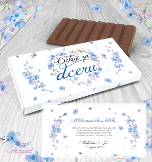 Čokoláda "Poděkování za dceru" | SK33