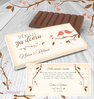 Čokoláda "Poděkování za dceru" | SK12