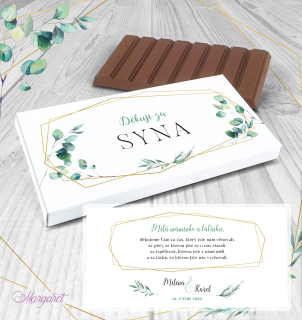 Čokoláda "Poděkování za syna" | SK13