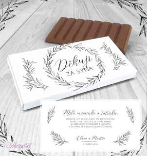 Čokoláda "Poděkování za syna" | SK20