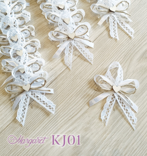 Krajkové svatební vývazky KJ01 (White)