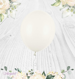 Pastelový balónek BÍLÝ, 27 cm