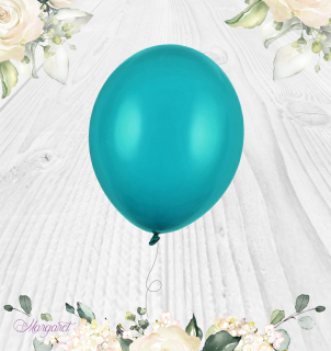 Pastelový balónek TYRKYSOVÝ, 27 cm