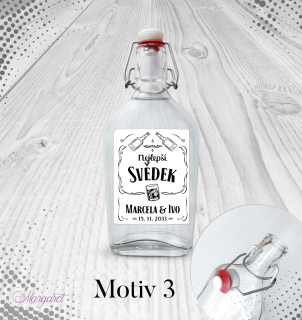 Skleněná placatka Nejlepší svědek | Motiv 3