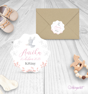 Pečeť / Nálepka | Křtiny motiv 1