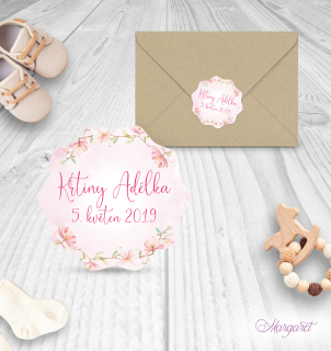 Pečeť / Nálepka | Křtiny motiv 2