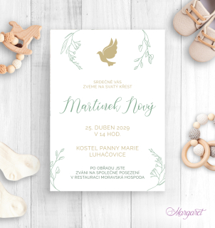 Pozvánka | Křtiny motiv 3