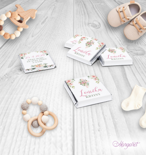 Miničokoládka 5 g | Křtiny motiv 4