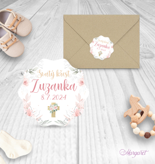 Pečeť / Nálepka | Křtiny motiv 5