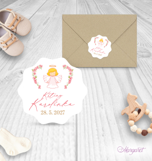 Pečeť / Nálepka | Křtiny motiv 7