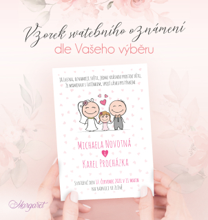 Svatební oznámení A6 Vzorek | SK10
