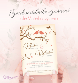 Svatební oznámení A6 Vzorek | SK12