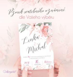 Svatební oznámení A6 Vzorek | SK15