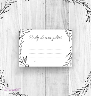 Kartička "Rady do manželství" | SK20