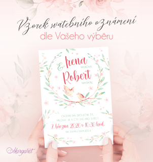 Svatební oznámení A6 Vzorek | SK27