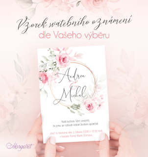 Svatební oznámení A6 Vzorek | SK28