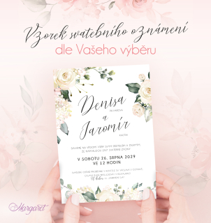 Svatební oznámení A6 Vzorek | SK29