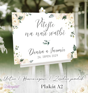 Svatební plakát A2 | Kolekce dle vlastního výběru