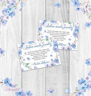 Kartička s prosbou o dar | SK33