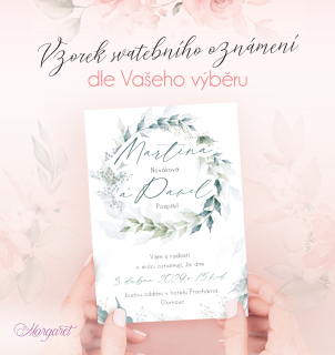 Svatební oznámení A6 Vzorek | SK34