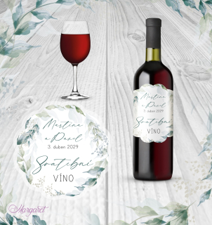 Etiketa na víno typ 1 | SK34