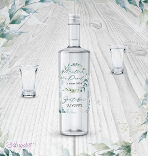 Průhledná etiketa na slivovici | SK34