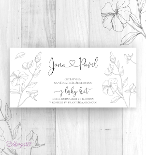 Svatební oznámení DL | SK35