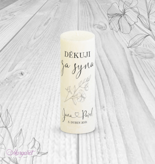 Svíčka – poděkování za syna | SK35