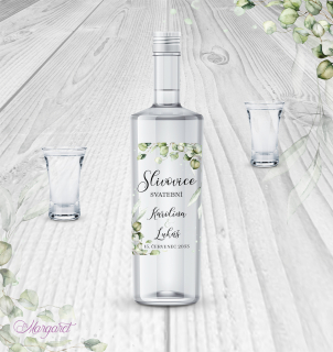 Průhledná etiketa na slivovici | SK36